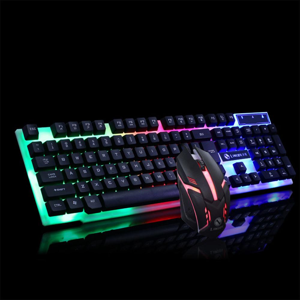Pack Clavier & Souris Gaming Filaire USB – Rétroéclairé, 104 Touches