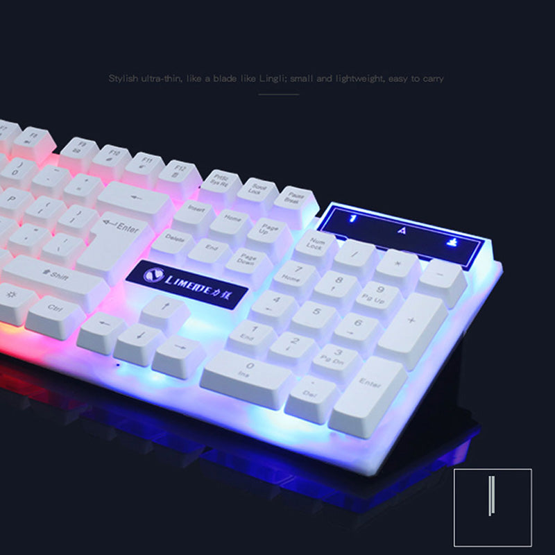 Pack Clavier & Souris Gaming Filaire USB – Rétroéclairé, 104 Touches
