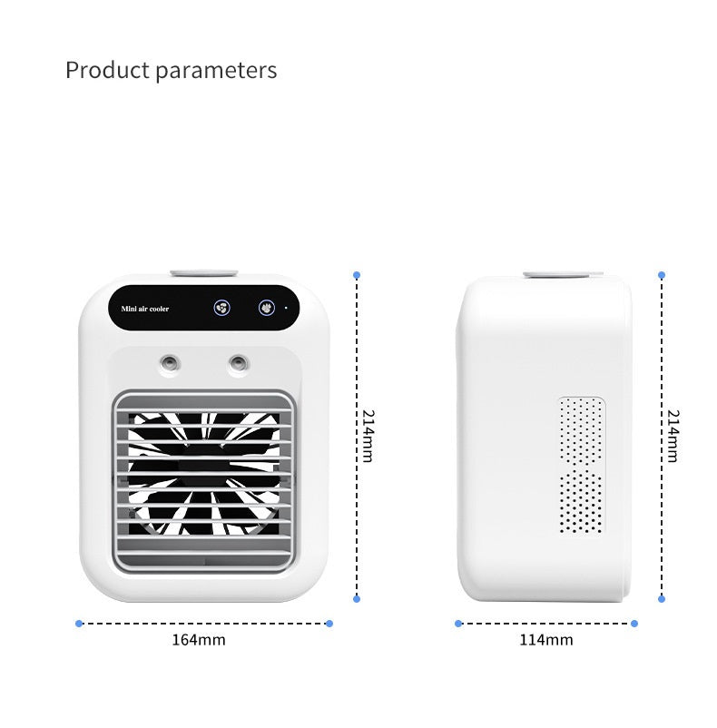 Ventilateur Climatiseur Portable USB – Refroidissement par Atomisation, Écran Tactile, L7/L8
