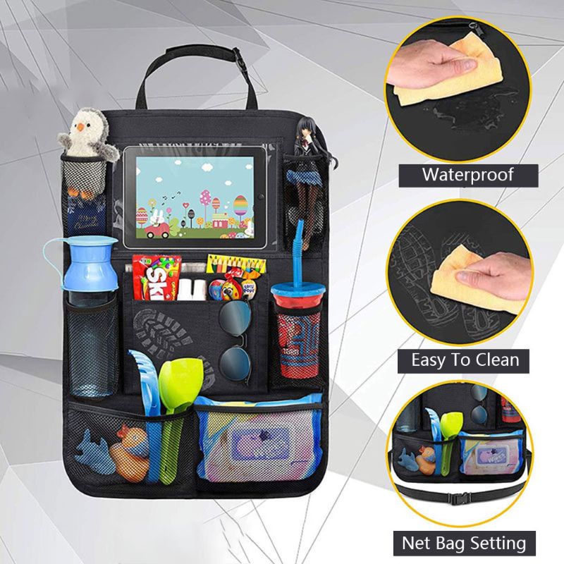 Organisateur Siège Voiture – Rangement Oxford Imperméable 61x41cm