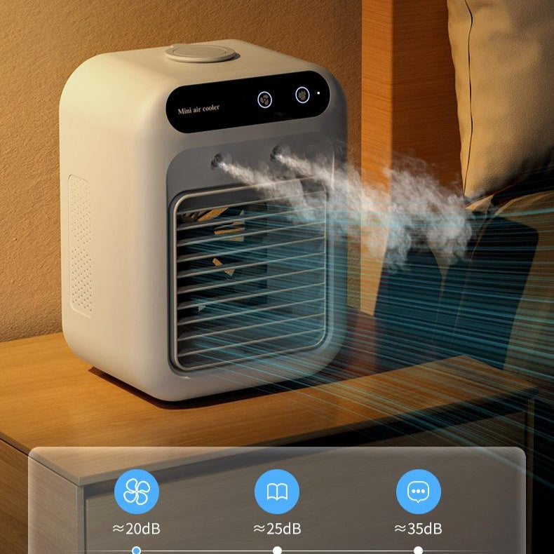 Ventilateur Climatiseur Portable USB – Refroidissement par Atomisation, Écran Tactile, L7/L8