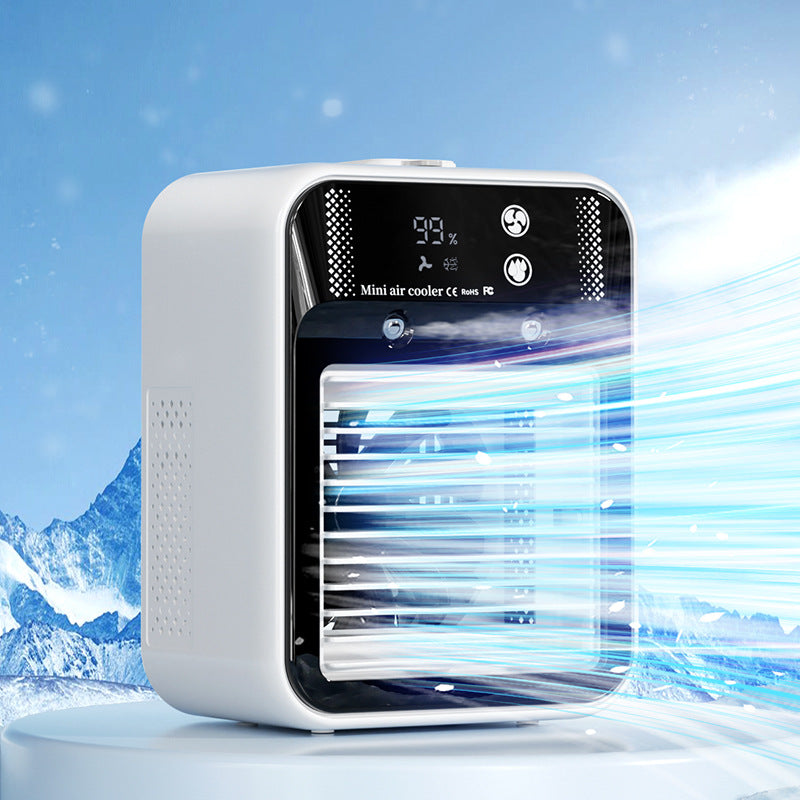 Ventilateur Climatiseur Portable USB – Refroidissement par Atomisation, Écran Tactile, L7/L8