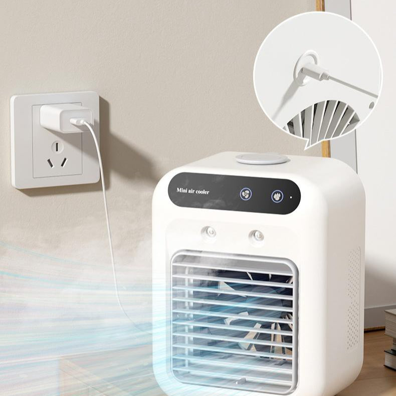 Ventilateur Climatiseur Portable USB – Refroidissement par Atomisation, Écran Tactile, L7/L8