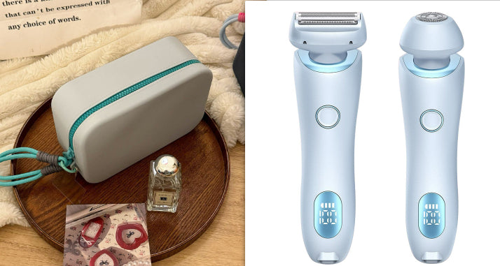 Épilateur Électrique 2-en-1 Femme USB – Rasoir Corps Entier, IPX7 Waterproof
