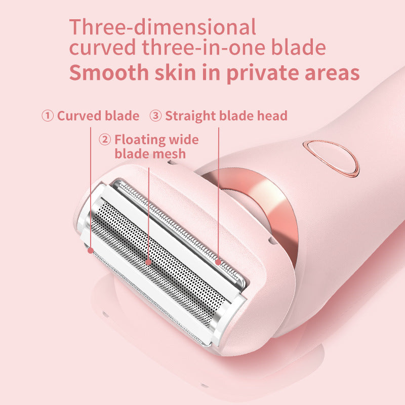 Épilateur Électrique 2-en-1 Femme USB – Rasoir Corps Entier, IPX7 Waterproof