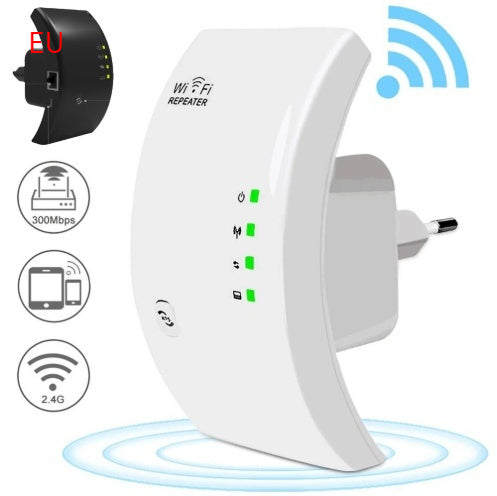 Répéteur WiFi 300Mbps 2,4GHz – Amplificateur de Signal, VPN, Prise EU